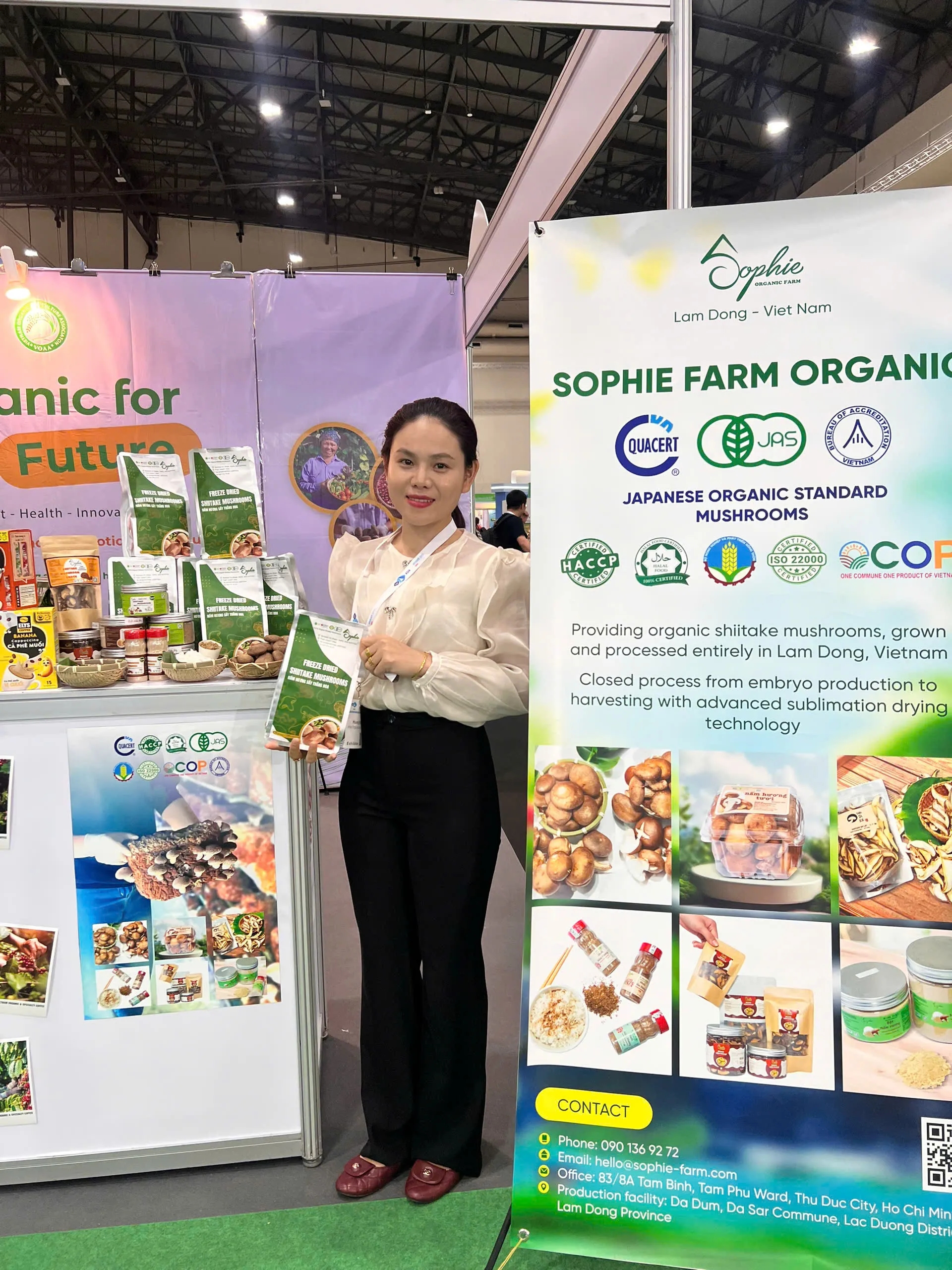Sophie Farm Organic Tại Hội Chợ VIV Asia 2025 • Dấu Ấn Nông Sản Hữu Cơ Việt Nam