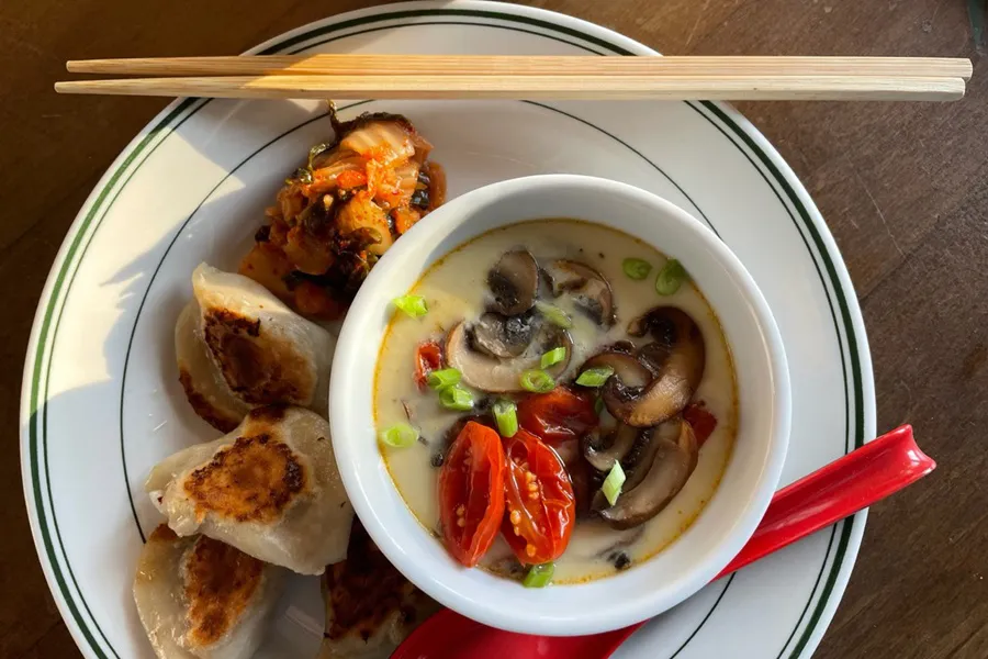 A crossed out European emblem